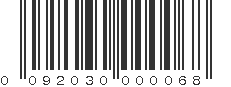 UPC 092030000068