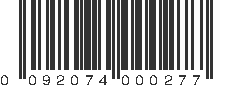 UPC 092074000277