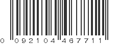 UPC 092104467711