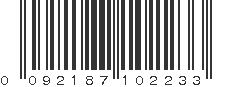 UPC 092187102233