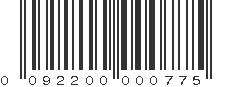 UPC 092200000775