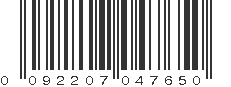 UPC 092207047650