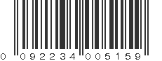 UPC 092234005159