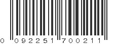 UPC 092251700211