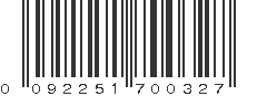 UPC 092251700327