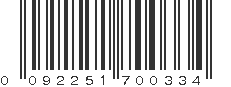 UPC 092251700334