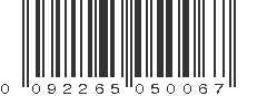 UPC 092265050067