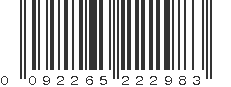 UPC 092265222983