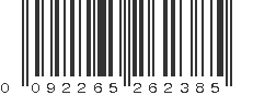 UPC 092265262385