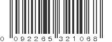 UPC 092265321068