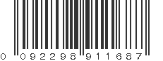 UPC 092298911687