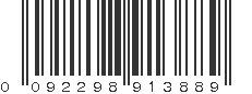 UPC 092298913889