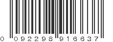 UPC 092298916637