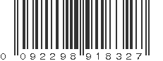 UPC 092298918327