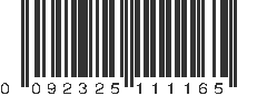 UPC 092325111165