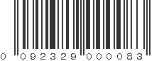 UPC 092329000083