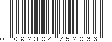 UPC 092334752366