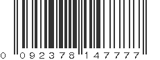 UPC 092378147777