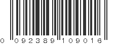 UPC 092389109016