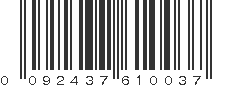 UPC 092437610037