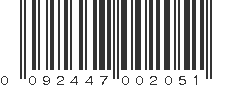 UPC 092447002051