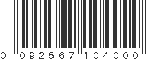 UPC 092567104000