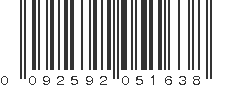 UPC 092592051638