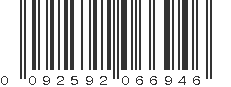 UPC 092592066946