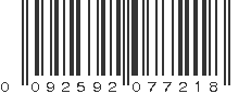 UPC 092592077218
