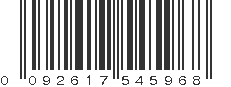 UPC 092617545968