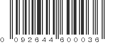 UPC 092644600036