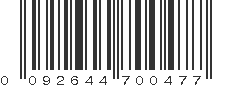 UPC 092644700477