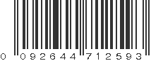 UPC 092644712593