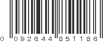 UPC 092644851186