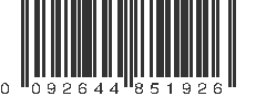 UPC 092644851926