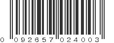 UPC 092657024003