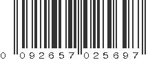 UPC 092657025697