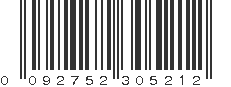 UPC 092752305212