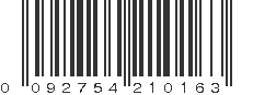 UPC 092754210163