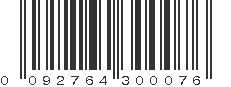 UPC 092764300076