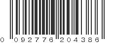 UPC 092776204386