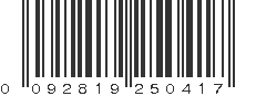 UPC 092819250417