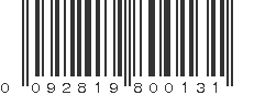 UPC 092819800131