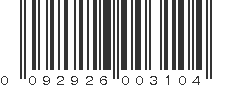 UPC 092926003104