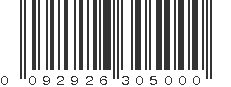 UPC 092926305000