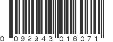 UPC 092943016071