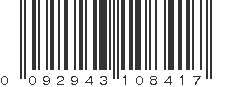 UPC 092943108417