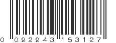 UPC 092943153127