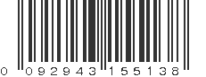 UPC 092943155138