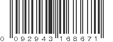 UPC 092943168671